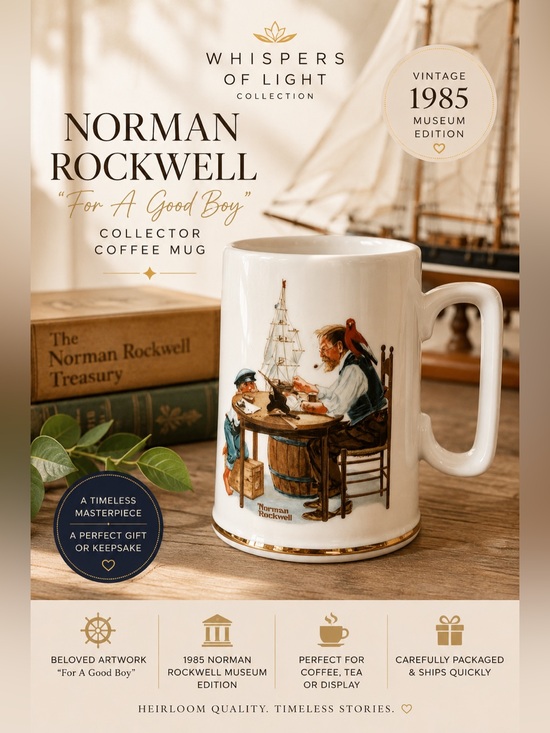 Norman Rockwell Other - Norman Rockwell “For A Good Boy” Collector Coffee Mug | 1985 Museum Edition